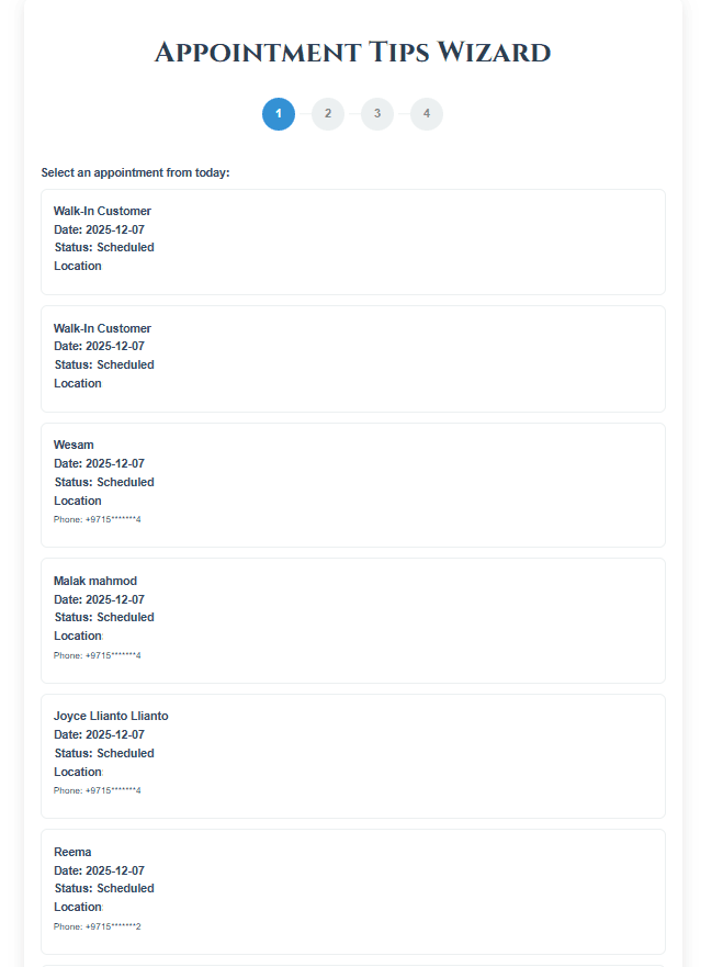 Tips wizard welcome screen